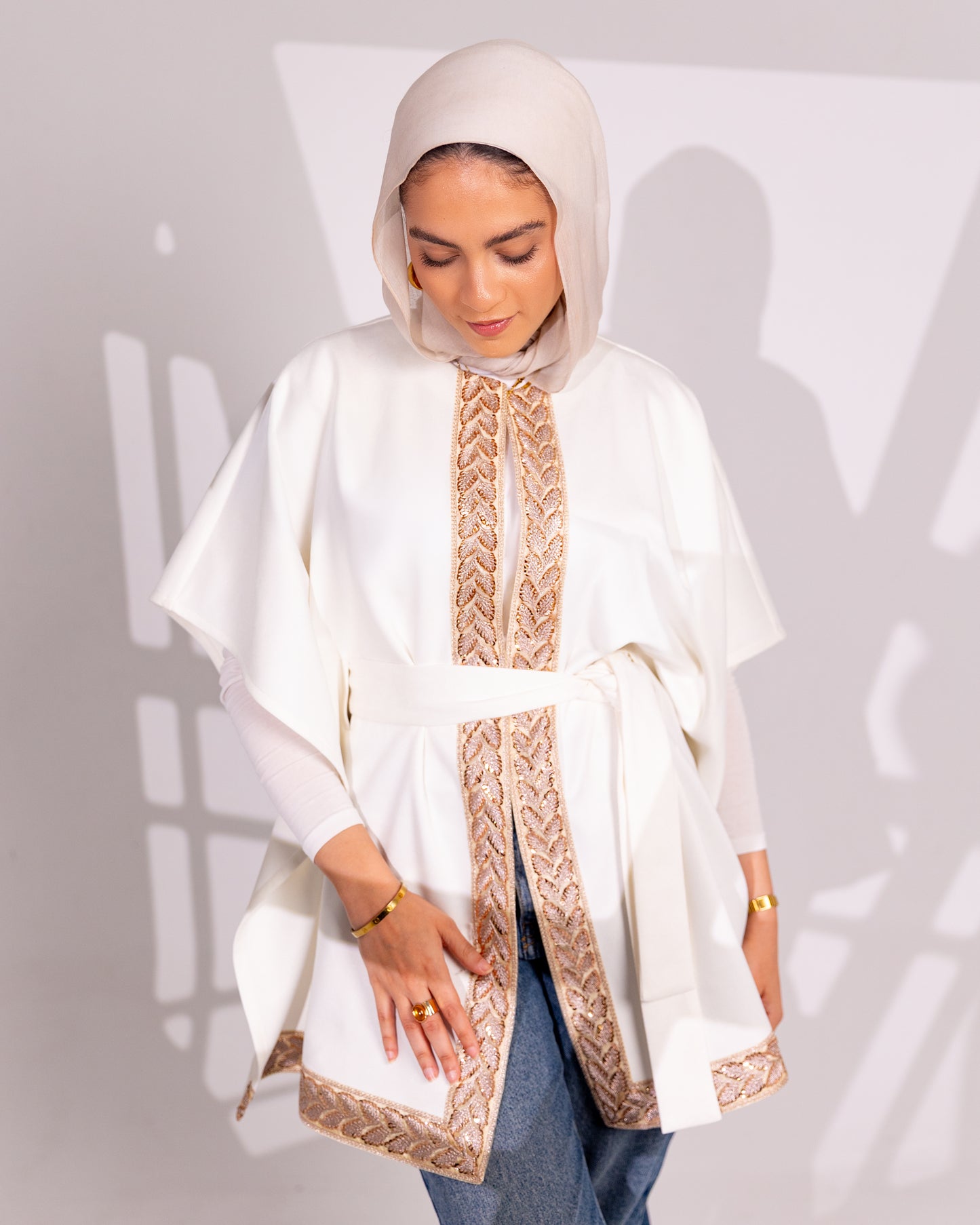 Nour Suede Cape