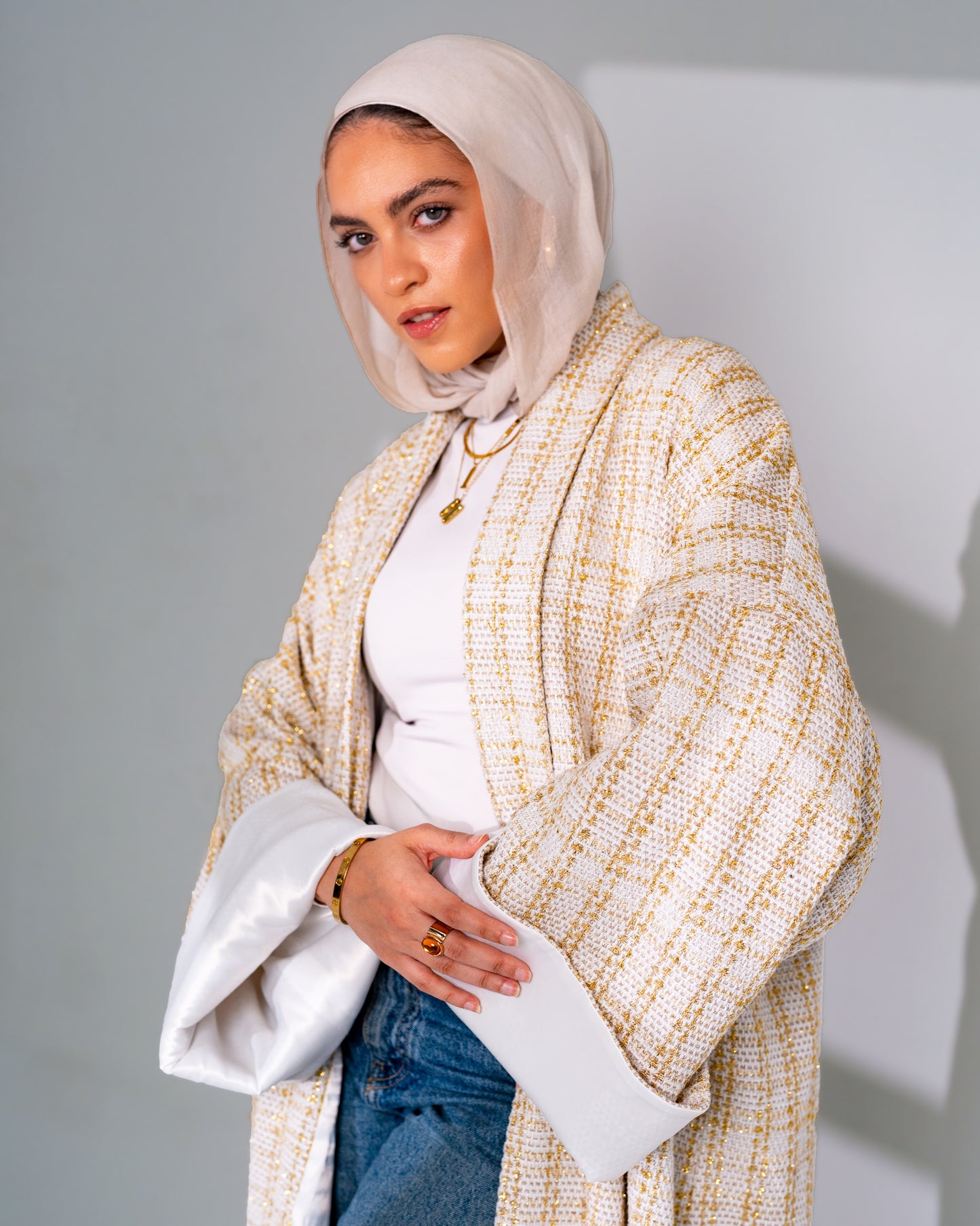 Rouh oversized tweed coat