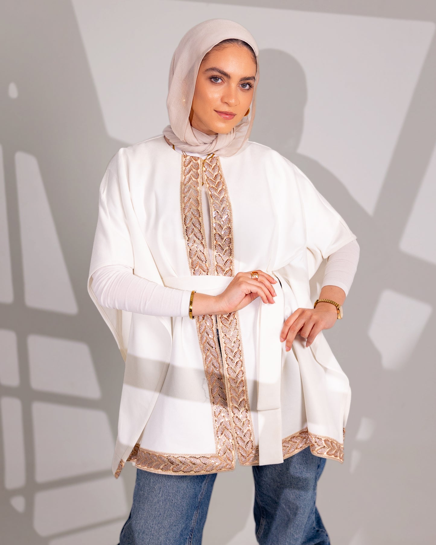 Nour Suede Cape