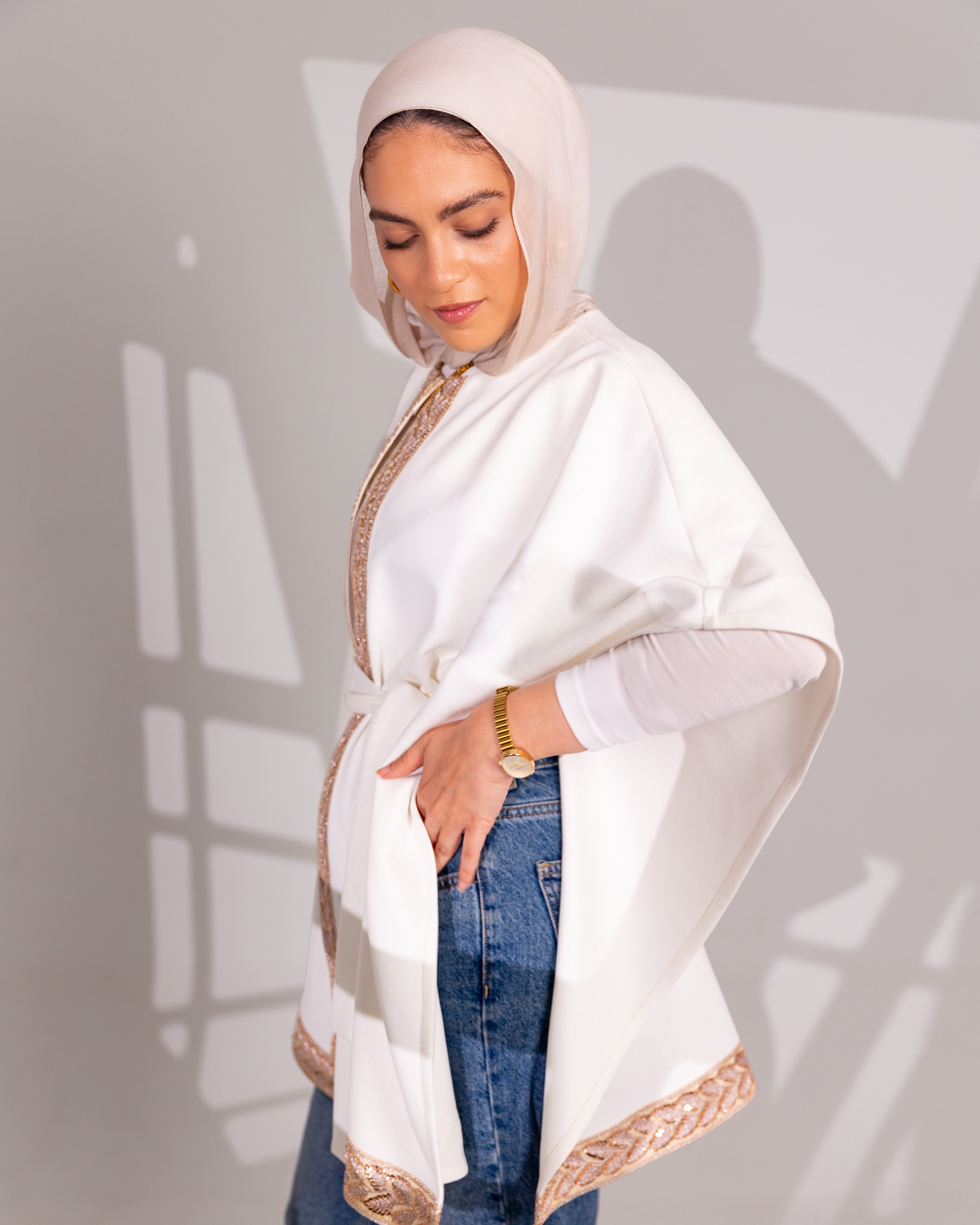 Nour Suede Cape