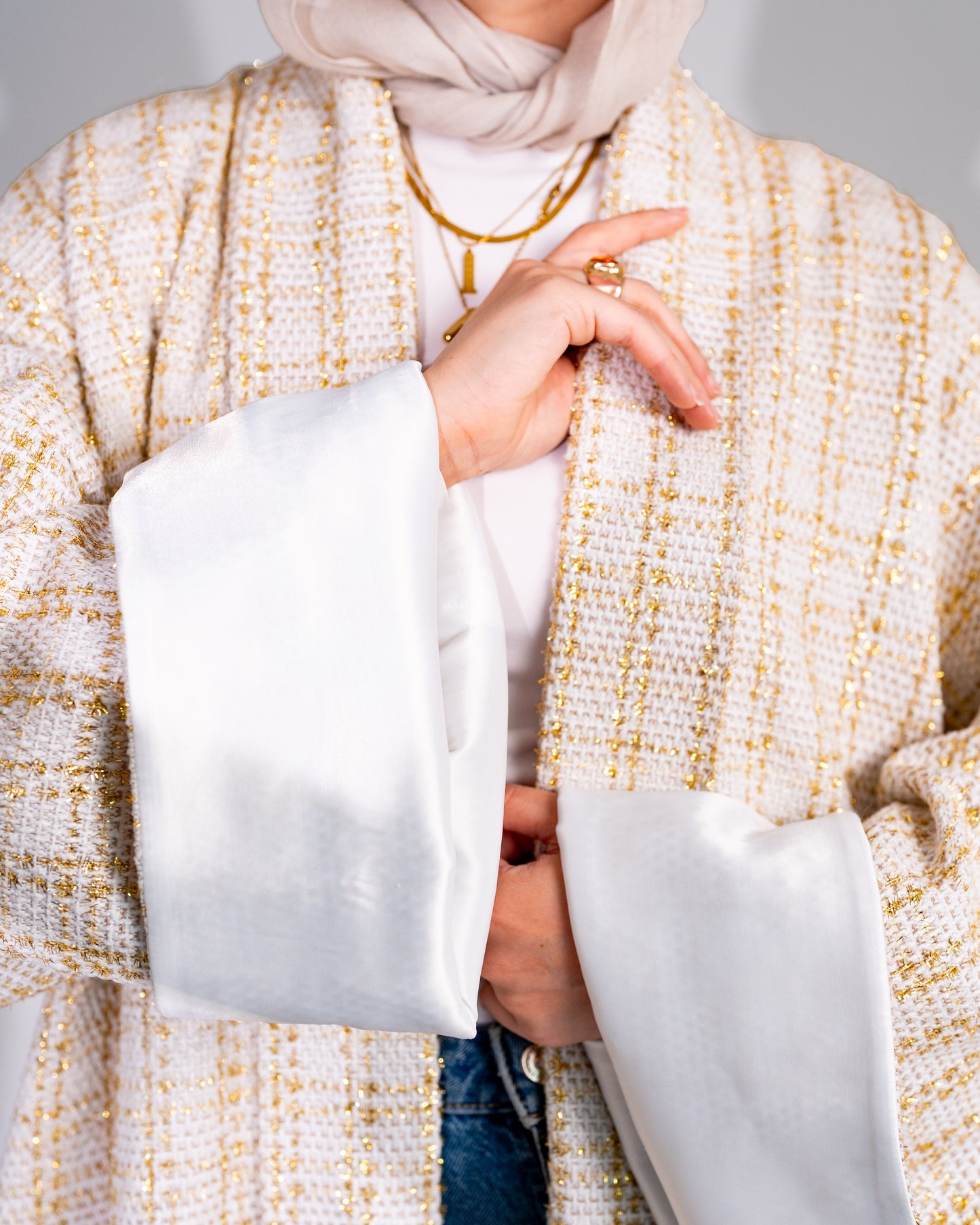 Rouh oversized tweed coat